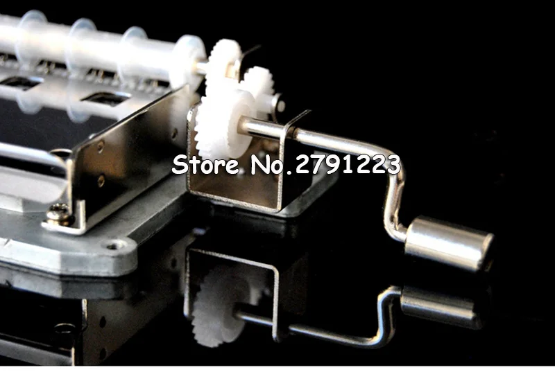 30-note Tapes Hand Crank Music Mechanical Musical Box with Hole Puncher 3 Strips Tapes Creative DIY Wooden Music Box new year 5