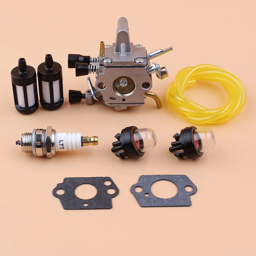 

Carburetor Primer Bulb Fuel Filter Kit For STIHL FS120 FS120R FS200 FS200R FS020 FS202 TS200 FS250 FS250R FS300 FS350 Trimmers