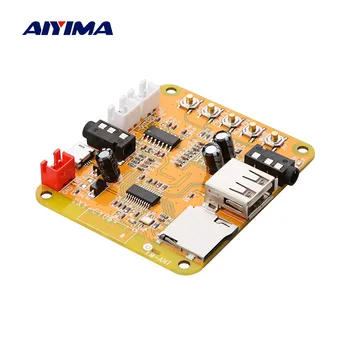 

AIYIMA MP3 Decoder Board Bluetooth Amplifier 5Wx2 Bluetooth Audio Receiver WAV WMA FLAC APE Audio Decoding AUX USB TF FM