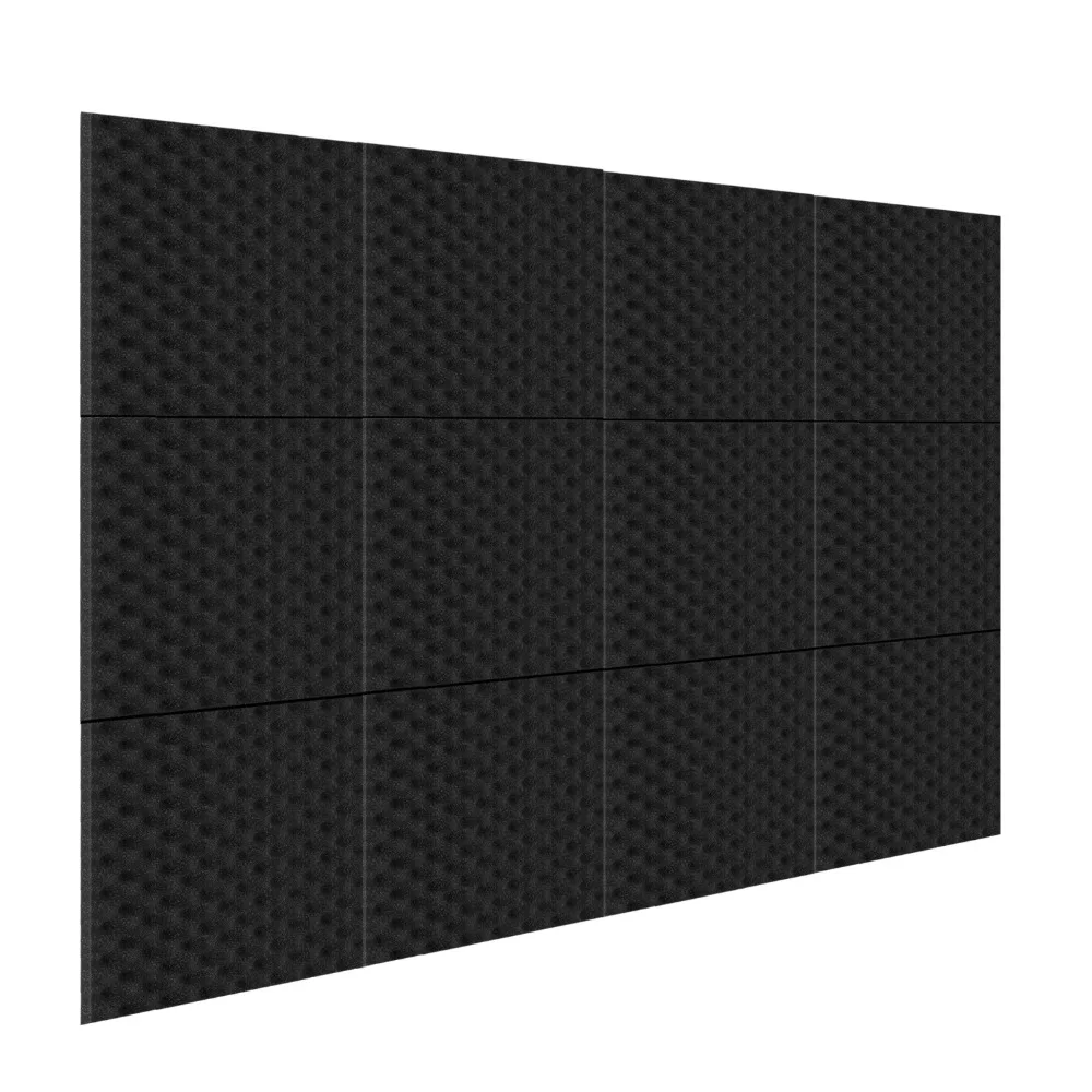 

Neewer 12 Pack- Acoustic Panels Studio Foam Sound Absorption Soundproof Foam 1" X 12" X 12" Eggcrate Tiles for Home and Studio