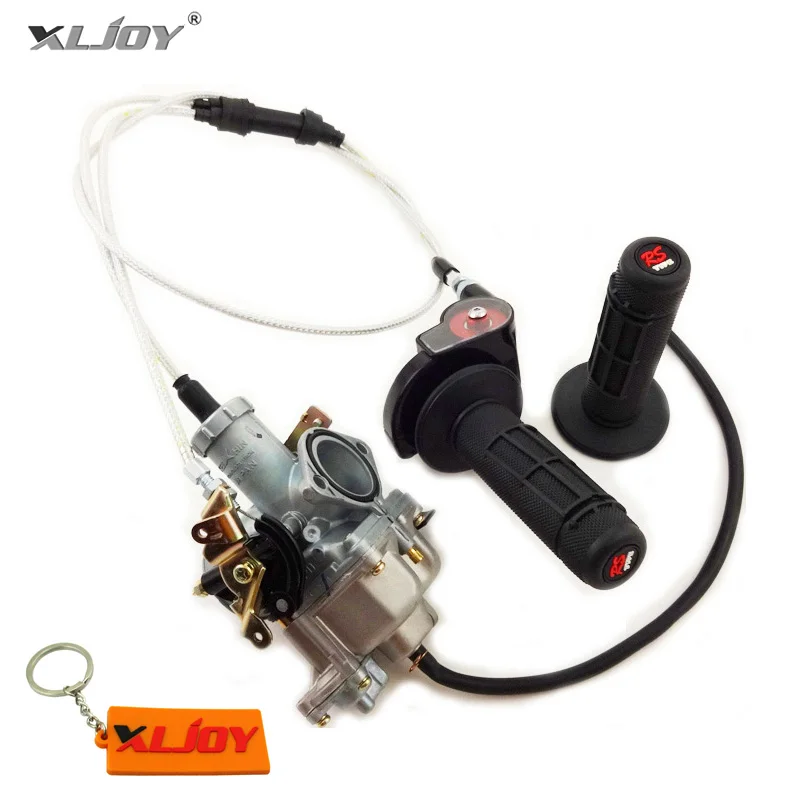 

XLJOY PZ30 30mm Carburetor Gas Throttle Hand Grips Cable For 200cc 250cc Engine Pit Dirt Bike IRBIS TTR 250 Motorcycle
