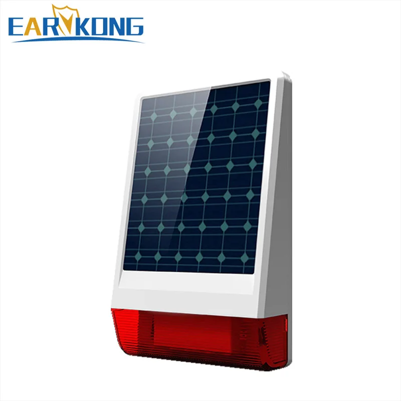 

Outdoor Waterproof 315MHz Wireless Solar Siren For EARYKONG GSMWOND NiWoolf M2B M2E GSM Alarm System / Home Burglar Alarm System