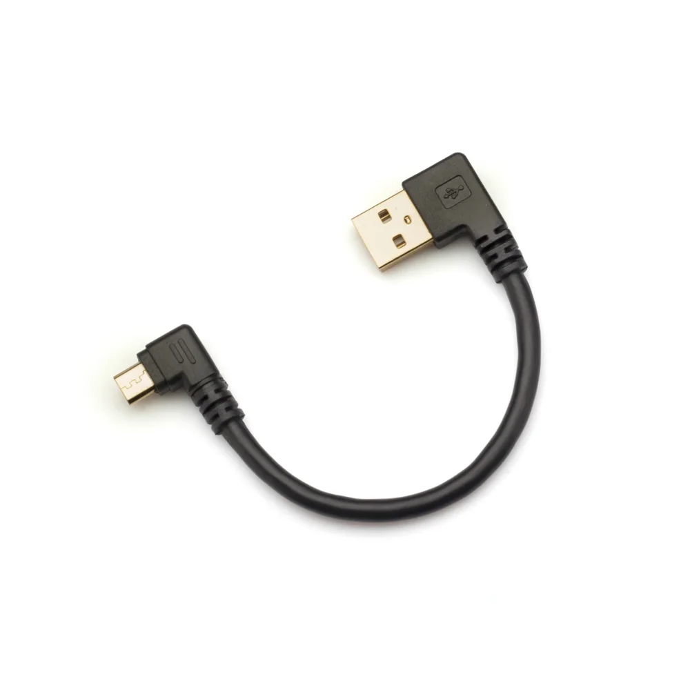 LBSC 1 пакеты 6 дюймов с золотым покрытием Micro USB кабель 15 см Длина Micro-B Мужской правый угол USB кабель синхронизации и зарядки Micro USB кабель