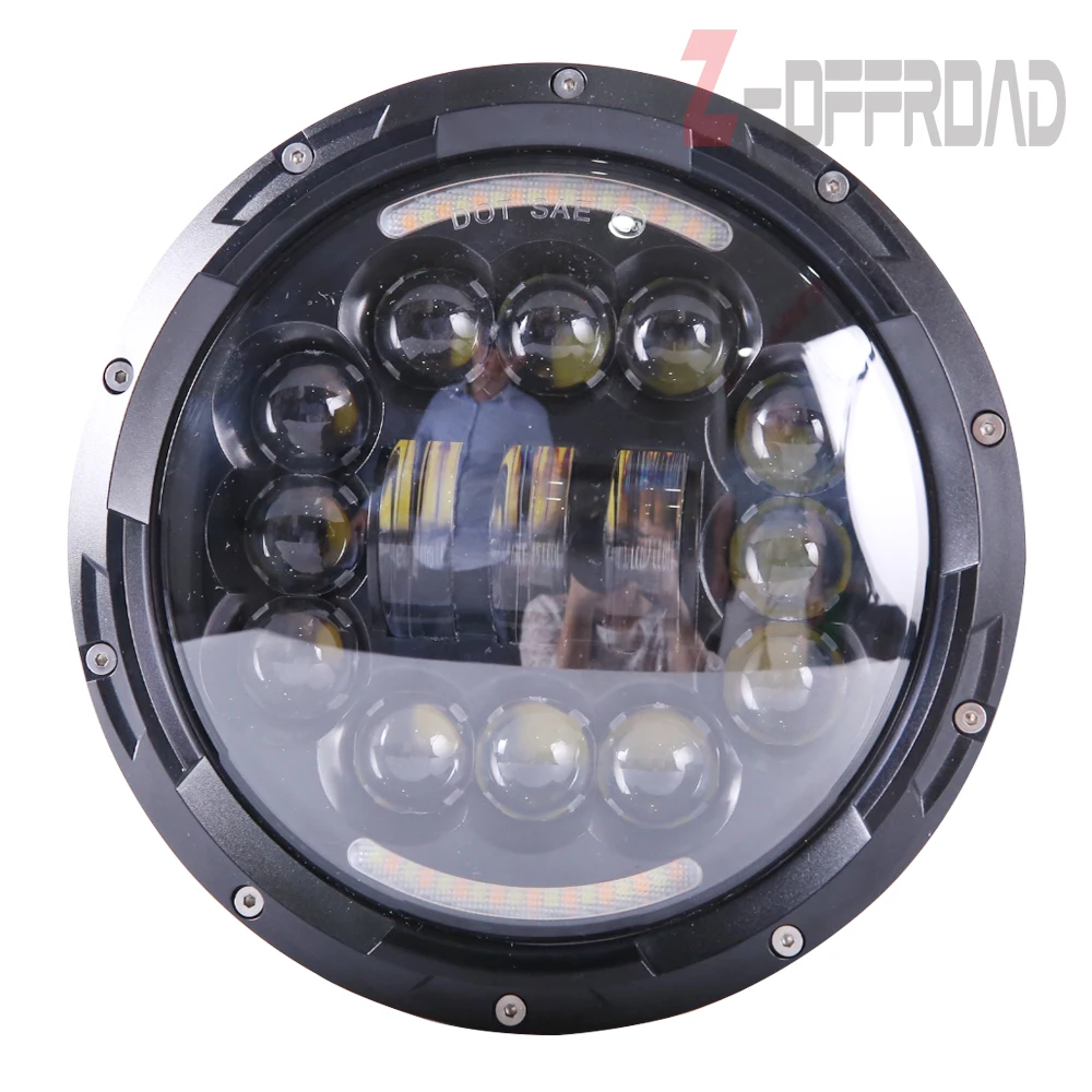 

DOT 7 inch led round 90w Hi/Lo Beam Headlamp led headlight with DRL light for Jeep Wrangler JK TJ LJ CJ Hummer