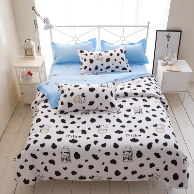 

White and black striped plaid bedding sets simple fashion style bed linen duvet cover bed sheet pillow case set king queen size