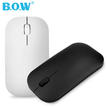 

B.O.W 2.4Ghz Wireless Mouse Small, Ultra-thin and Slim Silent Rechargeable Optical Mouse USB, Light to Carry or Relax your Hand