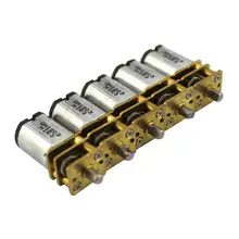 2 шт. GA12-N20 N20 DC 6 V микро высокоскоростной мотор мини-редуктор с металлической коробкой передач торможение колеса мотор умный автомобиль робот
