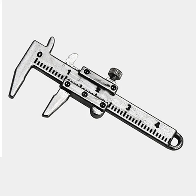 4 см измерительный диаметр миниатюрный штангенциркуль из цинкового сплава может измерять внешний диаметр и внутренний диаметр брелок