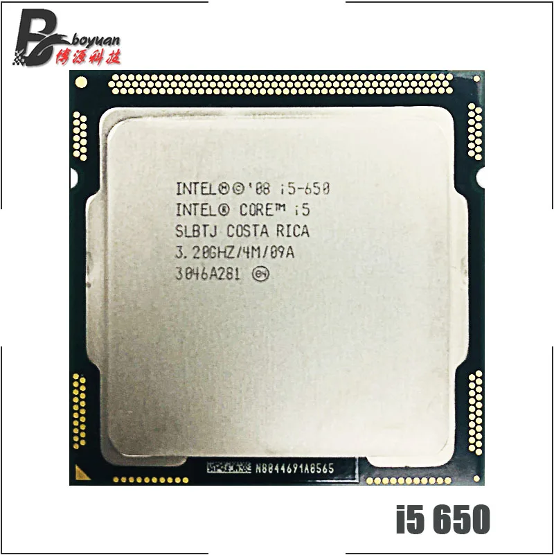 Intel Core I5 Cpu 650 3.2 Ghz Processeur Intel Core I5-650 I5 650 3.2 Ghz, Double Cœur, 4m 73w Lga