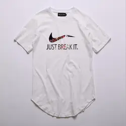 2018 Новый Camisetas Just break it футболка Mens Graphic футболки печать Повседневная футболка плюс размер O шеи хип-хоп с коротким рукавом