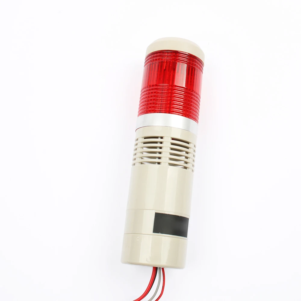 Сигнал безопасности дорожного движения стек Лампа вспышка промышленная башня сигнальный светильник LTA-205 красный зуммер звук 1 слой безопасности предупреждение
