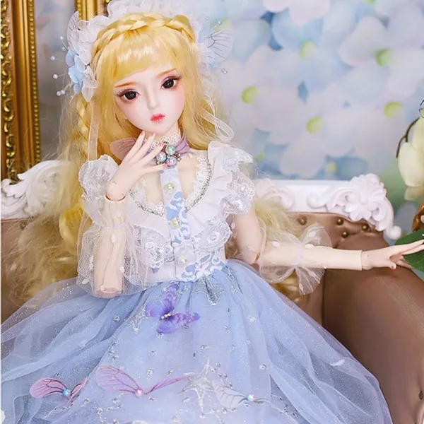 60cm doll blue set_