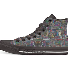 Jungian/Повседневная парусиновая обувь с надписью «облако»; обувь на заказ; Прямая