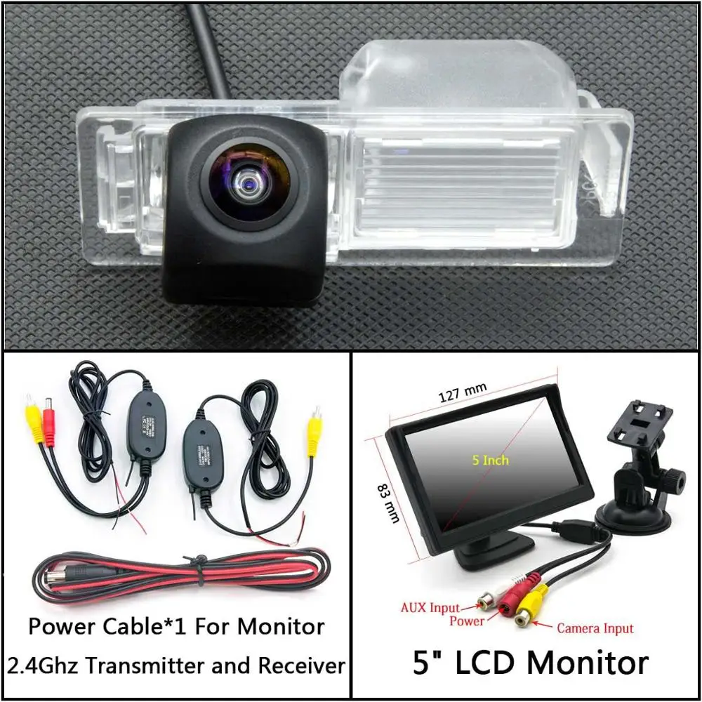 C Wireless 5inch LCD 175 градусов HD камера заднего вида для Chevrolet Aveo 2012- Cruze Hatchback 2012 Trax Aveo MK2 Sonic Car - Название цвета: C Wireless 5inch LCD