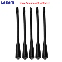 LASAM 5 шт. новый оригинальный UHF 400-470 мГц антенна SMA для Kenwood TK-3207G TK3207 TK-3180, TK-3200, TK-3202 Walkie Talkie