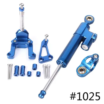 

Motorcycle CNC Aluminum Steering Damper Stabilizer w/ Bracket Set Saftety Control Kit For Yamaha M-SLAZ MSLAZ