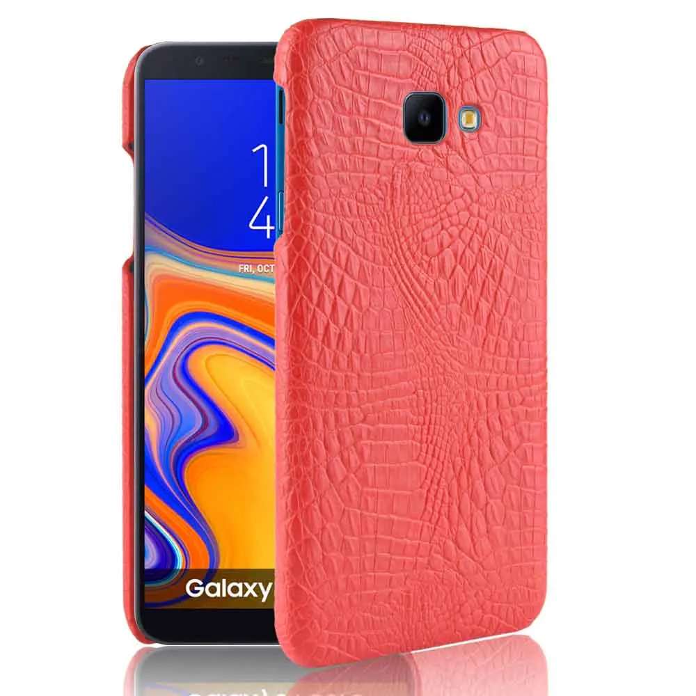 Для Galaxy J4 Core чехол с текстурой крокодила из искусственной кожи жестким