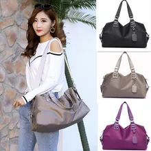 Новая модная женская сумка, брендовая нейлоновая сумка на плечо, дорожная сумка, большая вместительность, женские сумки через плечо, черная сумка-тоут, женские ручные сумки