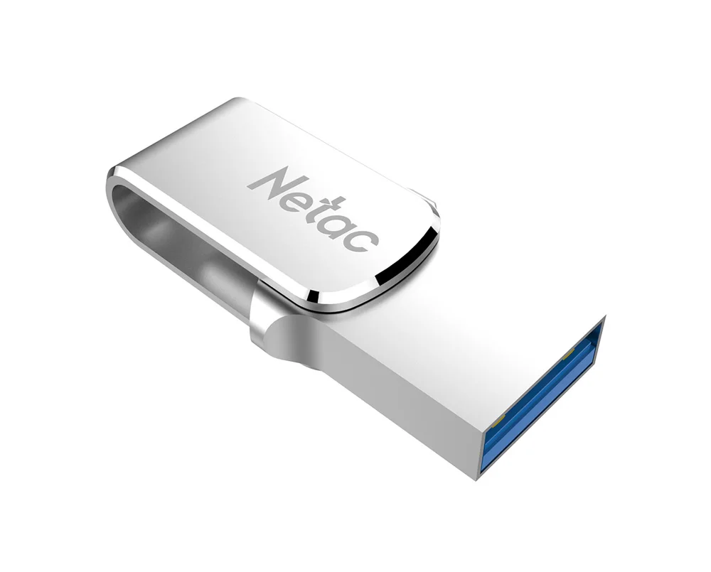 Netac U780C Тип C флеш-накопитель USB 3,0 серебристый алюминиевый сплав USB3.0 OTG флэш-диск металлический 32 Гб 64 ГБ флеш-накопитель для сотового телефона ПК