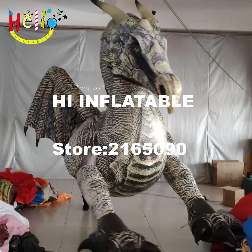 Представление гигантский надувной костюм дракона костюм марионетки надувной