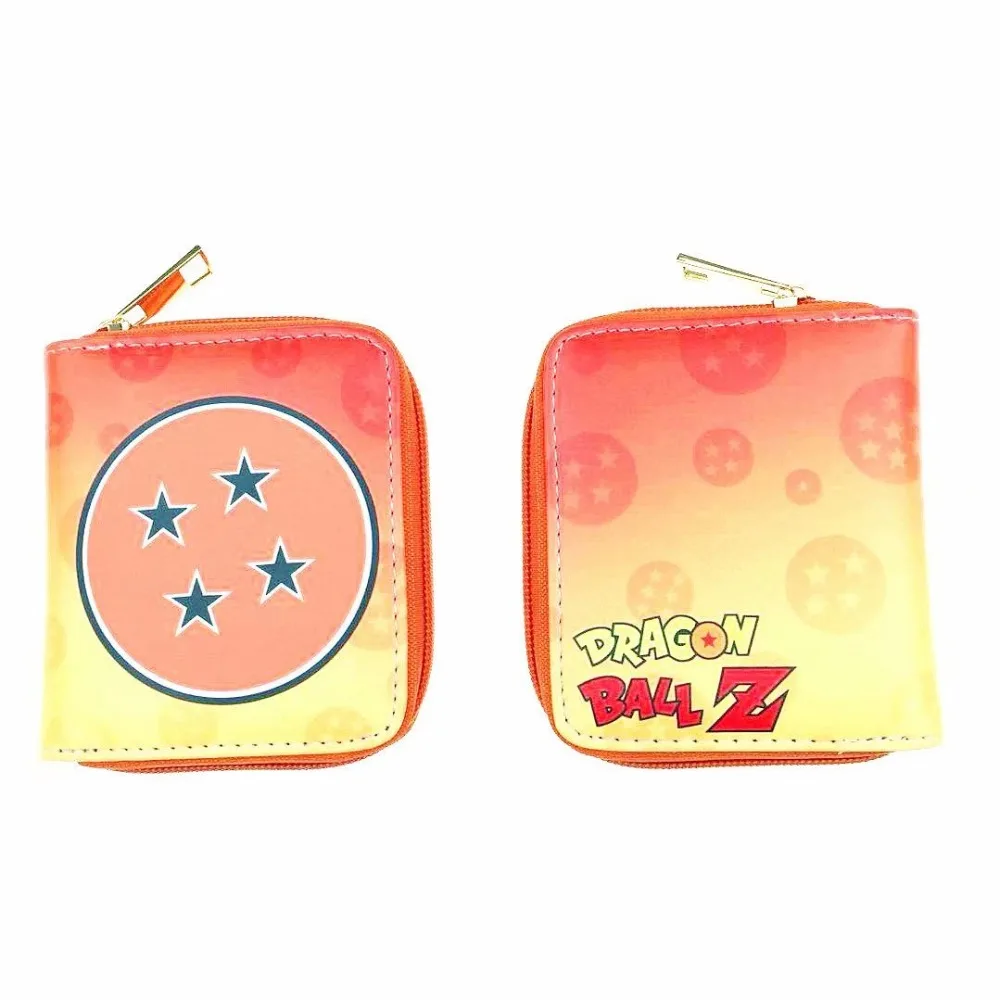 Аниме Dragon Ball Z Мини кошельки японский мультфильм фильмы Гоку кожаный кошелек на молнии карман для монет подарок молодых женщин мужчин кошелек