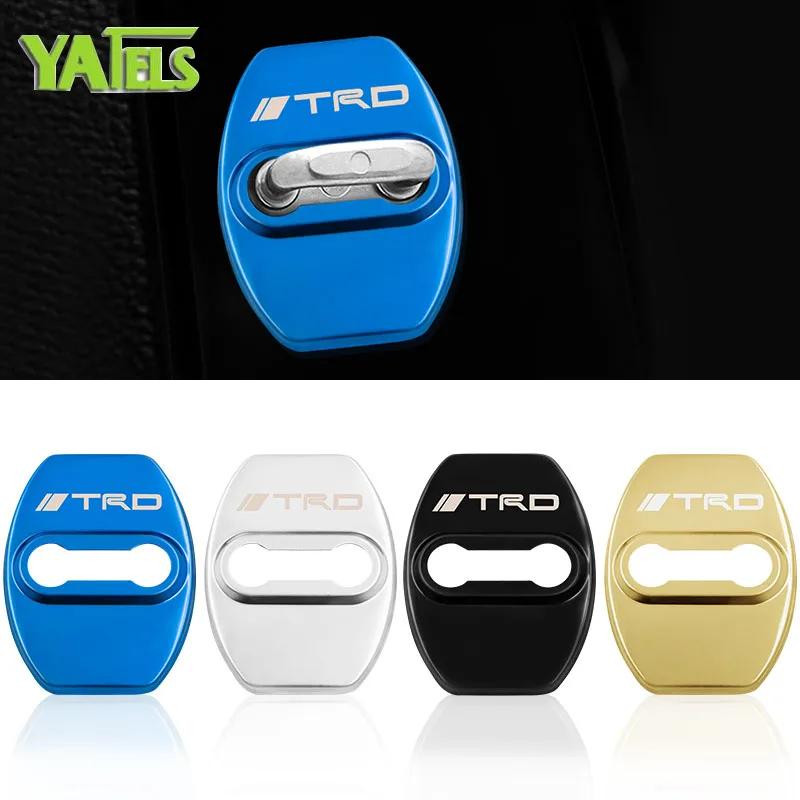 

4pcs Car Styling TRD Car Door Lock Cover DIY Case For Honda Mugen Power For Toyota Estima Harrier Alphard TRD Car Accessories