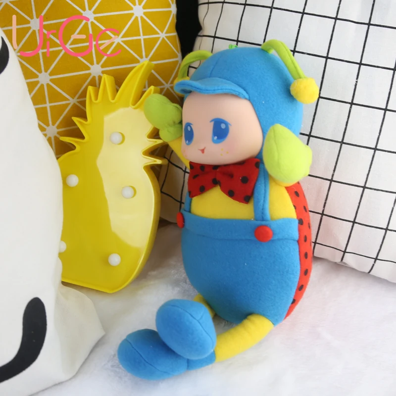 

Kawaii sleeping appease animal stuffed soft doll plush Cartoon blue beetle baby appease dolls toys for children birthday gift