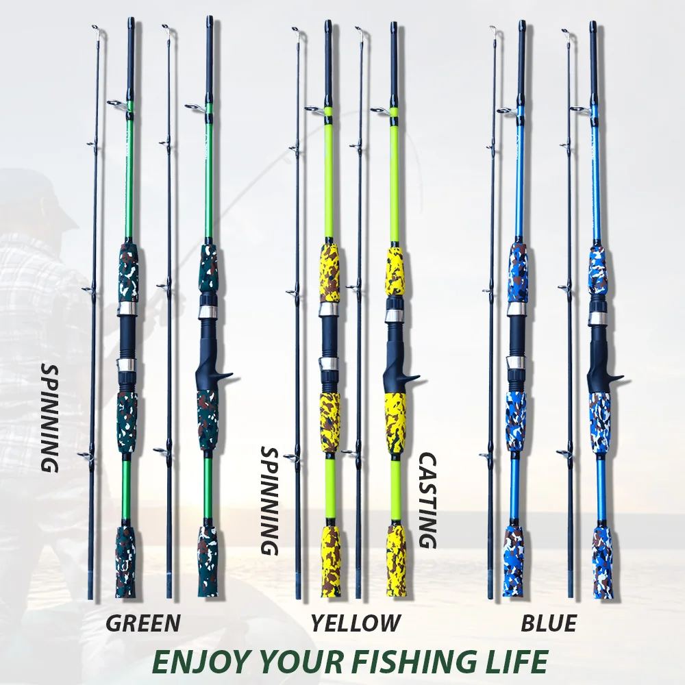 Spinning Casting Hand Lure Fishing Rod Pesca Carbon Pole Canne Carp Fly Gear Reel Seat feeder Ultralight Mini Travel Surf 1.8M