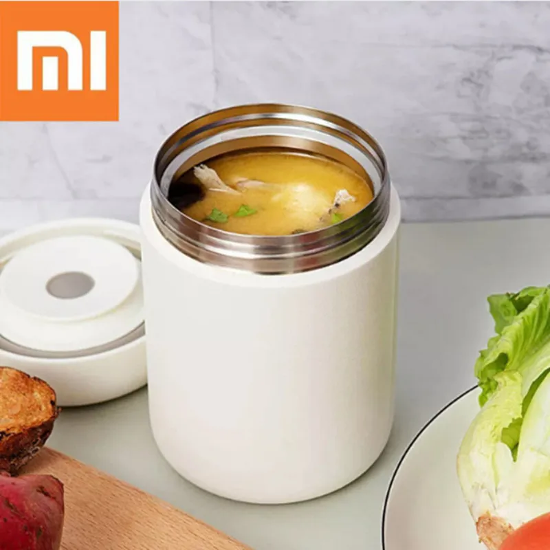 

Presale Xiaomi Pinlo 550ML Insulated Cup Vacuum Flasks Thermoses Lunch Thermo Heated Food Braised With Containers Thermo Pot