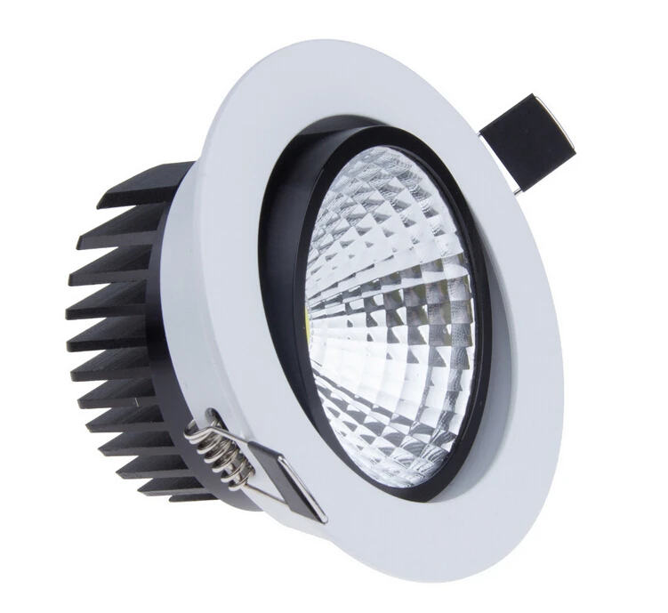 

1PCS Free Shipping 7W/12W LED Down light COB Dimmable LED Recessed ceiling downlights Lamp For Home Lighting Decorate CE/ROHS