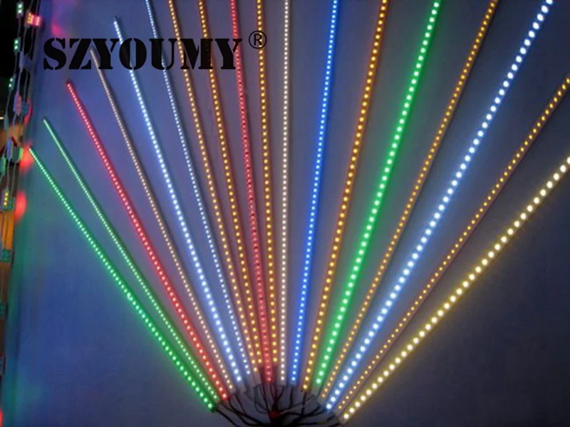 SZYOUMY 5050 SMD светодиодный бар света RGB/белый/теплый белый 36 светодиодный S 50 см шкафа светодиодный жесткой полосы DC12V витрина светодиодная