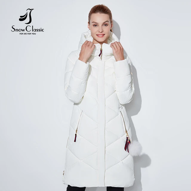 Зимняя куртка SnowClassic Тонкая короткая парка Гуд пальто роскошная верхняя одежда Аргайл куртка женская Preppy Style зимние пальто 2018