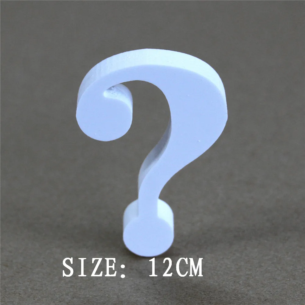 

12cm Photo wall stickers artificial Wooden Wood White Letters Number Home Decor Birthday Wedding Decoration wooden white Numbers