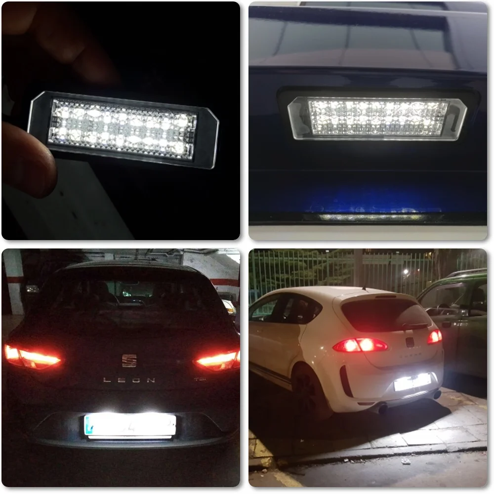 2X18SMD светодиодный номерного знака светильник для VW Golf 6 VI 5 V GTI MK4 MK5 MK6 Eos lipo Scirocco Seat