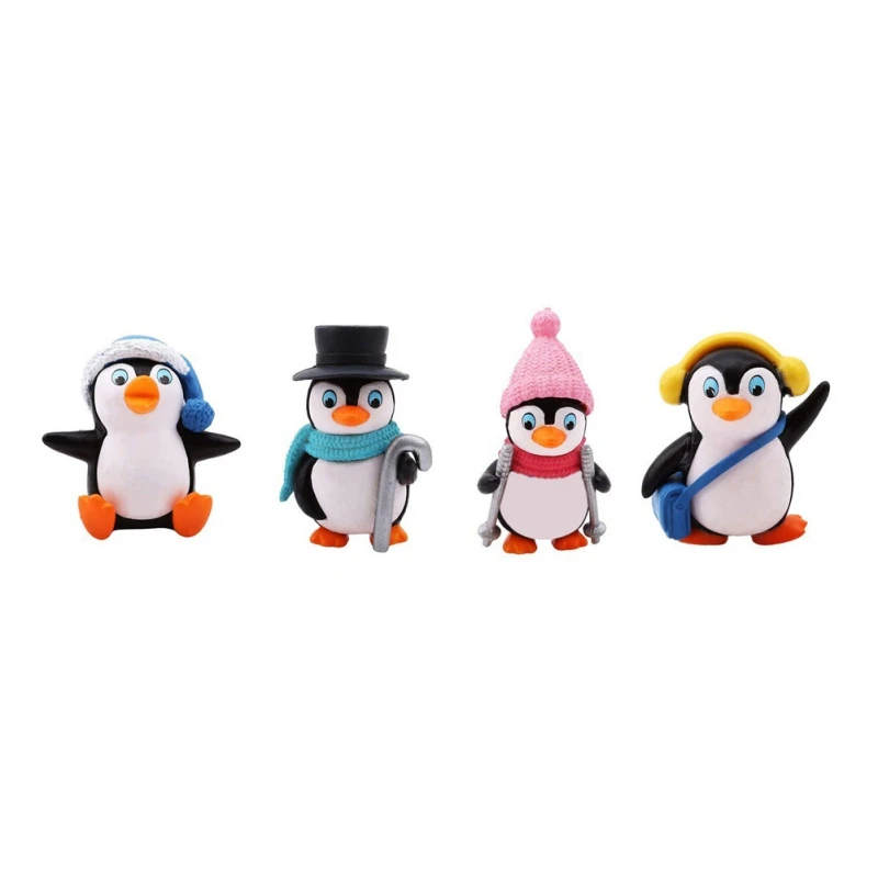 

New DIY Crafts Mini Penguin Miniature Christmas Character Statue Fairy Garden Pygmy Moss Decoration