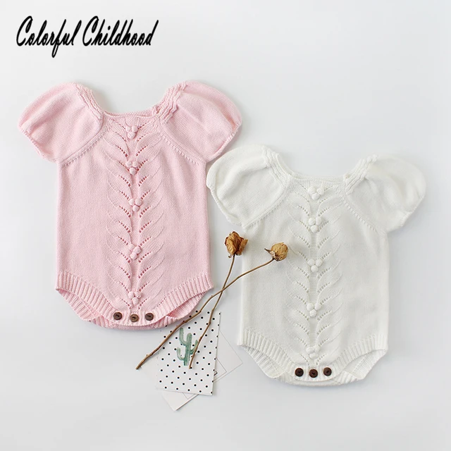 Sweet tassel romper baby girls clothes autumn short sleeve cotton