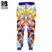 OGKB новые модные мужские повседневные штаны Забавный принт супер сайян готенкс 3D спортивные штаны Аниме спортивные штаны мужские брюки в стиле хип-хоп Homme