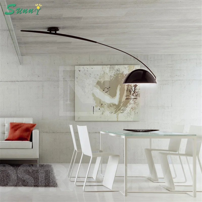 

Nordic Designer Iron Led Ceiling Lamp Restaurant Living Room Post Modern Simple Ceiling Lights Aluminum Decorative Ceiling Lamps