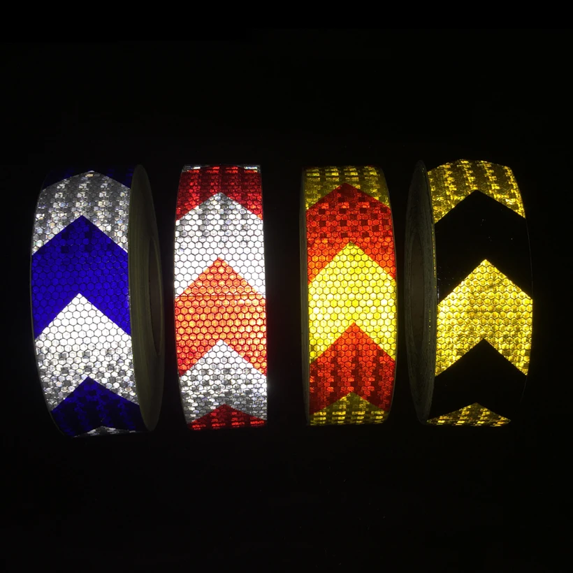 5cmx30m Reflective Warning Tape Self Adhesive Sticker with Red/White Yellow/Red Yellow/Black Blue/White Arrow Printing for Car 5cmx30m Reflective Warning Tape Self Adhesive Sticker with Red/White Yellow/Red Yellow/Black Blue/White Arrow Printing for Car