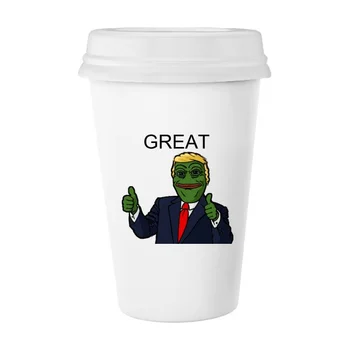 

Trump Let's Make America Great Again Ridiculous Spoof Meme Image Classic Mug White Pottery Ceramic Cup Milk Coffee Cup 350 ml