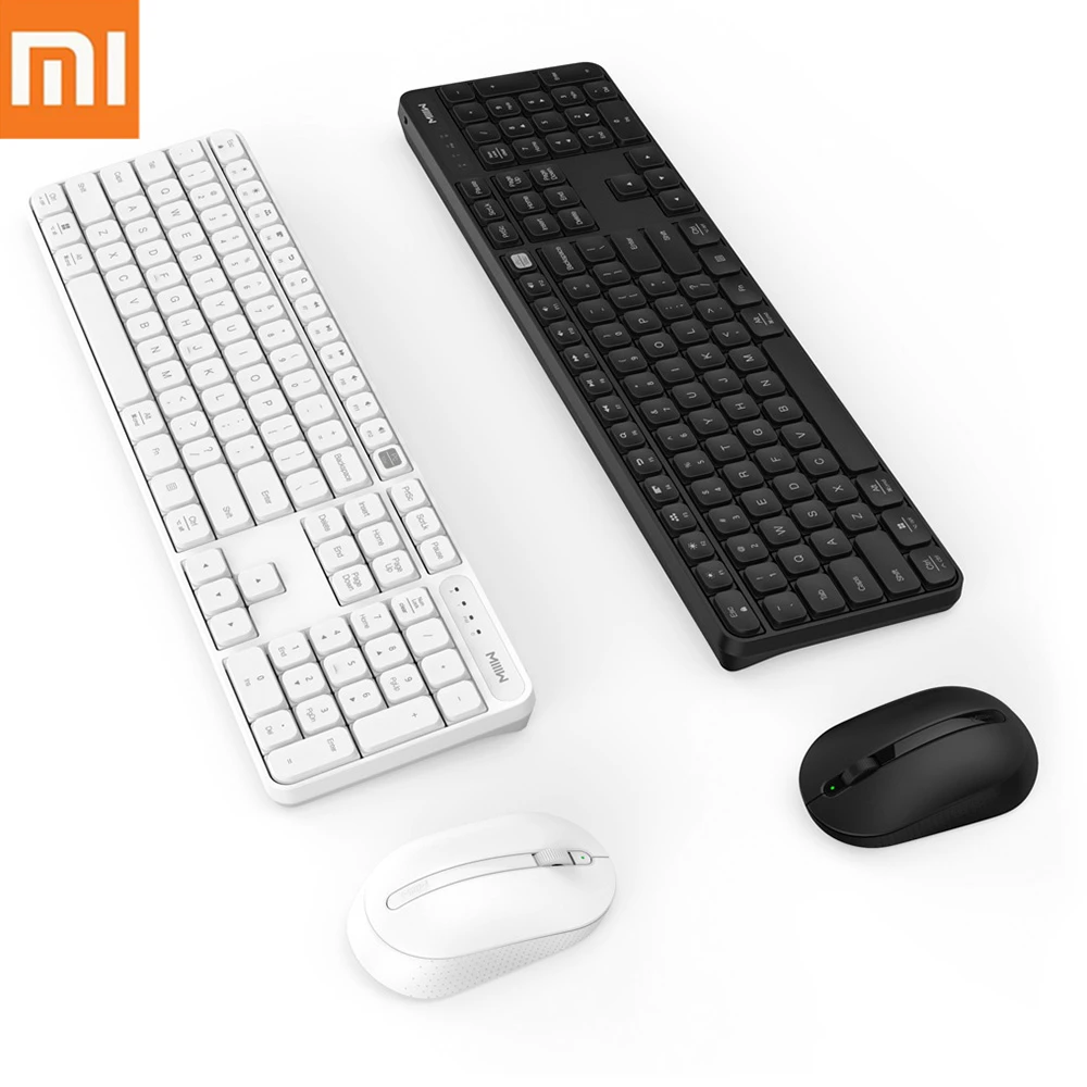 

Xiaomi MIIIW Wireless Keyboard Mouse Set 104 Keys Office Windows/Mac System One Key switch 2.4GHz IPX4 Waterproof Keyboard