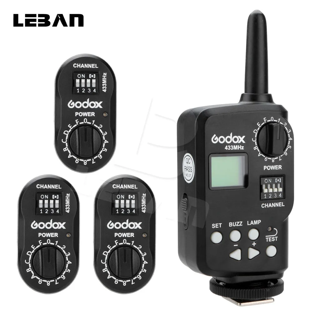 

Godox Ft-16 Trigger 16 Channels Wireless Remote Flash Trigger 1x Transmitter + 3x Receiver for Witstro Ad360 DE/SK/QT/QS Series