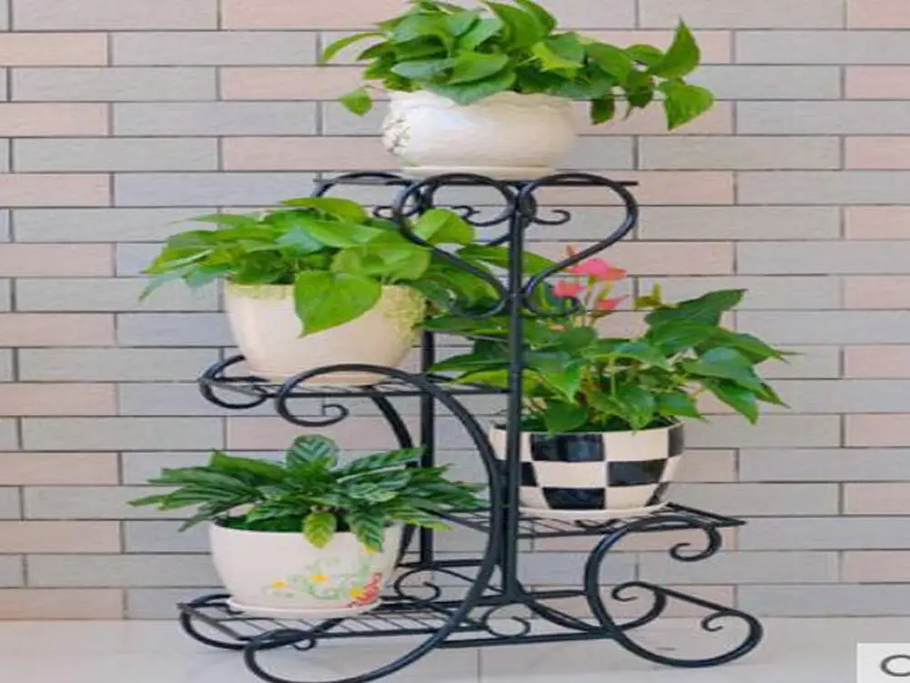 

Potted vase metal shelf stand holder house room Balcony office wedding garden decoration rack