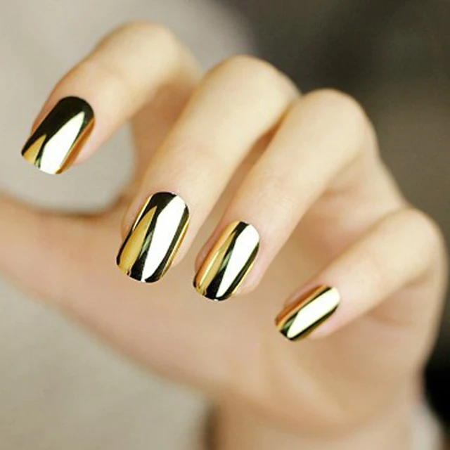 5 Sets Nail Tools Punk Rock Style Metal Color Gold Silver Nails Art 5 Sets Nail Tools Punk Rock Style Metal Color Gold Silver Nails Art Stickers For Nail - 5 Sets Nail Tools Punk Rock Style Metal Color Gold Silver Nails Art