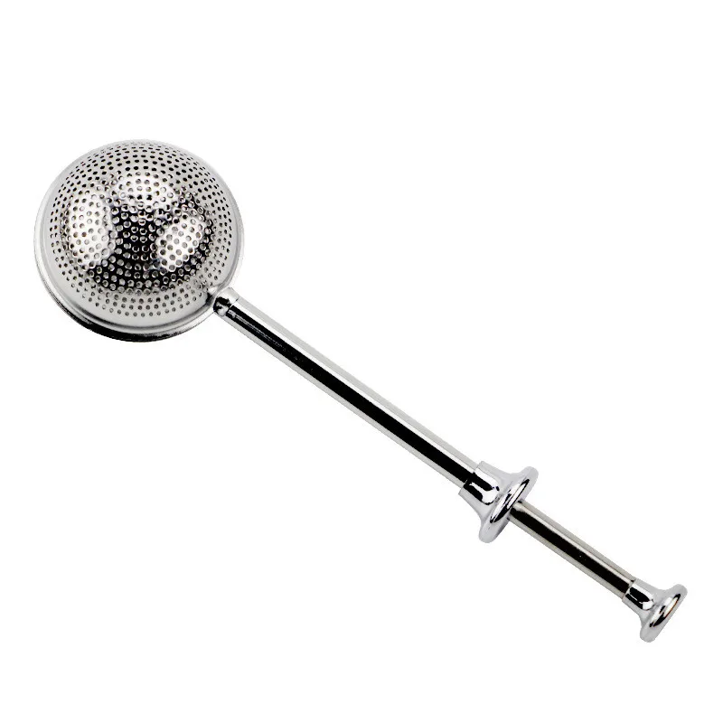 

Teapot Ball Mesh Tea Infuser Filter Easy Stainless Steel Tea Strainer Reusable Metal Tea Bag Spice Tea Kitchen Accessories