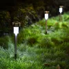 Luces solares LED para jardín lámpara alimentada por energía Solar linterna iluminación de paisaje impermeable para patiode Patio camino, decoración de césped ► Foto 2/6