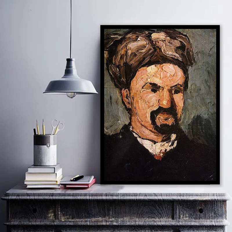 

diy painting by numbers Paul Cezanne Portrait of Uncle Domminique in aTurban impressionism dencorative paint adult hand drawing