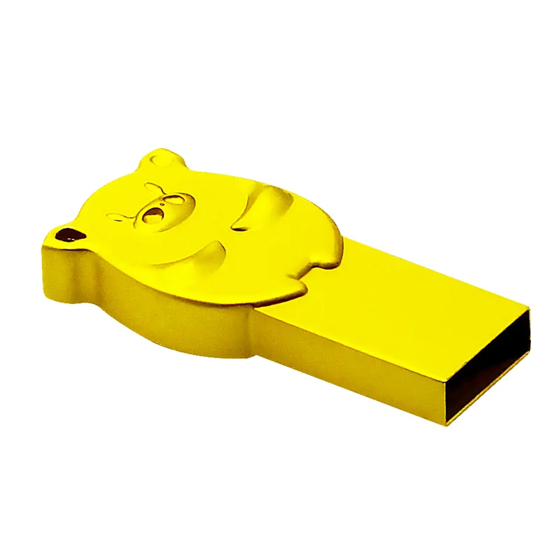 USB флэш-накопитель 16 г/32 г/64 ГБ USB3.0 металлический золотой свинья накопитель карта памяти для хранения U диск для ноутбука и настольного компьютера