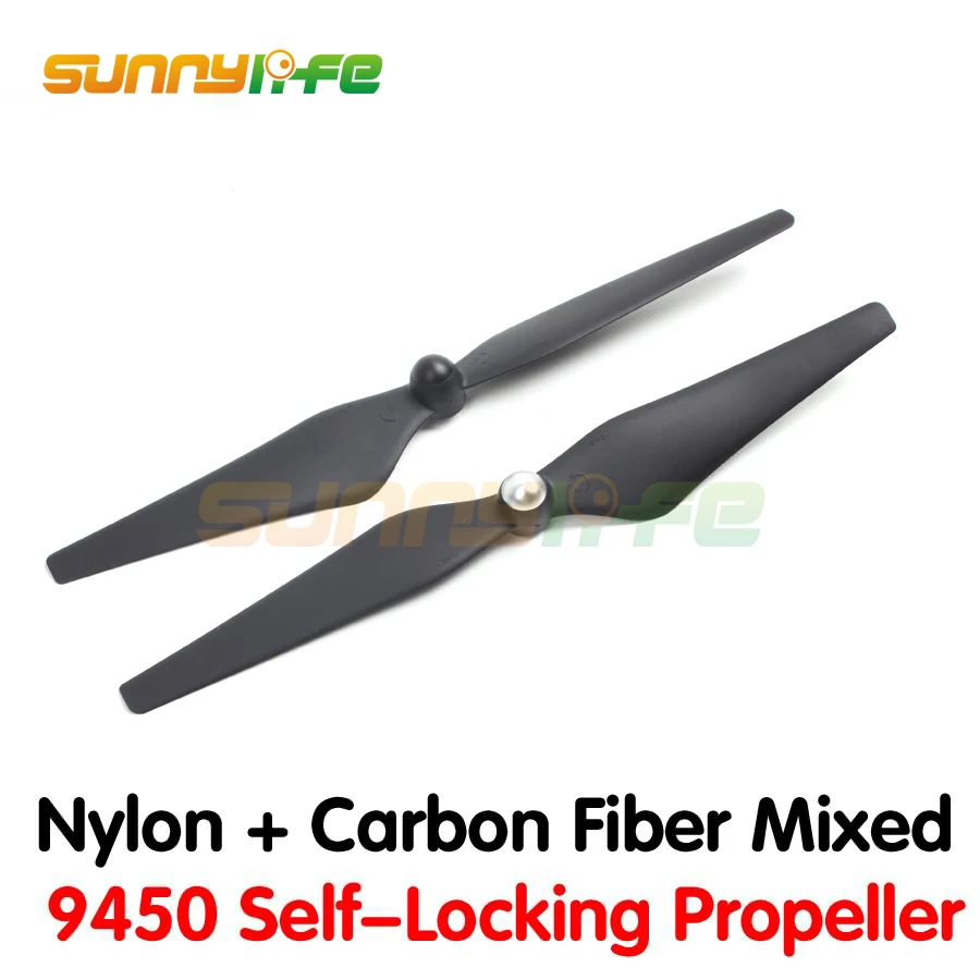 

1pair 9450 Self-Locking Propellers Nylon+Carbon Fiber Mixed 9450 Blades Compound Propellers with Good Balance for DJI Phantom 3