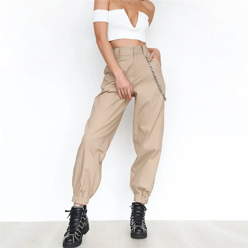 Womens Fashion Sportswear Long Pants Casual Harem Baggy Hip Hop Dance Jogging Sweat Pants Slacks Trousers Running Pants #4NV29 (19)